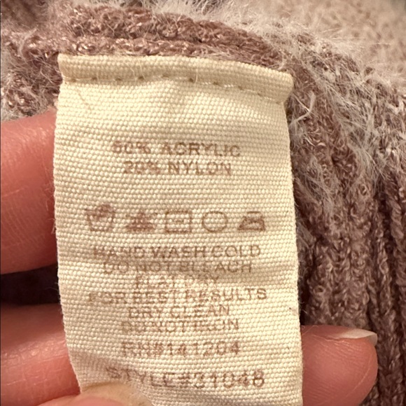 Hem & Thread Brown Heart Pattern Sweater - Picture 4 of 5